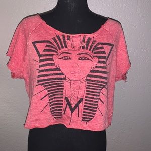 JC fits inc red distressed shirt sizeL